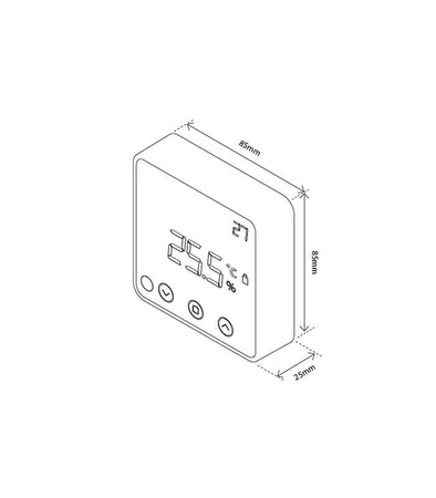 Heatit Z-Temp2 bezprzewodowy termostat Z-wave BIAŁY