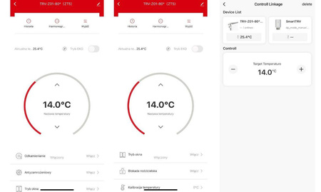 Inteligentna Głowica termostatyczna Tuya ZIGBEE