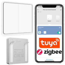 Pilot scen Zigbee 3.0 tuya smart do rolet oświetlenia 2 Przyciski