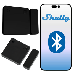 Shelly BLU czujnik otwarcia drzwi okien czarny czujnik światła i nachylenia