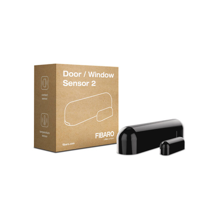 Door Window Sensor 2 CZARNY kontaktron FIBARO