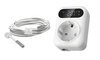 Inteligentne gniazdko termostat Wifi 16A dwa sensory wyświetlacz LED