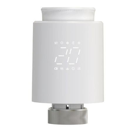 ZigBee głowica termostatyczna Tuya Smart Life do kaloryfera M30 + adaptery Home Assistant