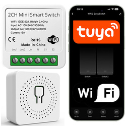 Sterownik WiFi Tuya Smart Life – 2 kanały | 230V 16A | Moduł dopuszkowy
