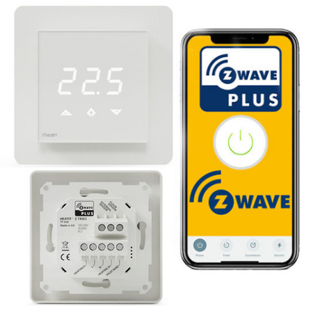 Heatit Z-TERM 3 termostat Z-wave BIAŁY