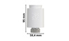 ZigBee głowica termostatyczna Tuya Smart Life do kaloryfera M30 + adaptery Home Assistant