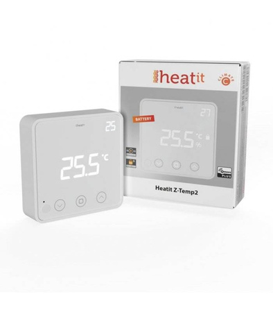 Heatit Z-Temp2 bezprzewodowy termostat Z-wave BIAŁY