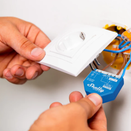 Shelly Wave 1 – Przekaźnik Z-Wave 16A, suchy styk, do bram i światła