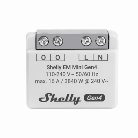 Shelly EM Mini Gen4 – licznik energii Wi-Fi / Zigbee do montażu w puszce