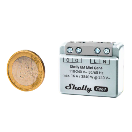 Shelly EM Mini Gen4 – licznik energii Wi-Fi / Zigbee do montażu w puszce