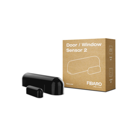 Door Window Sensor 2 CZARNY kontaktron FIBARO