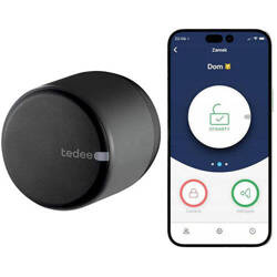 Inteligentny zamek Tedee Go 2 Grafitowy do drzwi Gerda sterowany telefonem