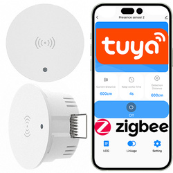 Czujnik obecności z wykrywaniem ruchu podtynkowy wpuszczany Zigbee Tuya