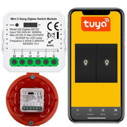 PRZEKAŹNIK ZIGBEE TUYA WŁĄCZNIK DOPUSZKOWY V3 PODWÓJNY STEROWNIK ŚWIATŁA