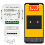 PRZEKAŹNIK WIFI TUYA WŁĄCZNIK DOPUSZKOWY PODWÓJNY STEROWNIK ŚWIATŁA