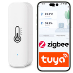 Czujnik temperatury i wilgotności ZigBee na baterie Tuya