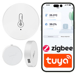 Inteligentny mini czujnik temperatury i wilgotności ZigBee Tuya Smart Life