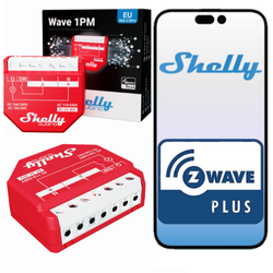 Shelly Wave 1PM Z-Wave przekaźnik 16A z pomiarem energii