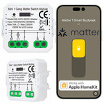 Mini przekaźnik jednokanałowy Matter sterownik dopuszkowy włącznik Homekit