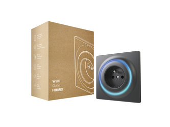 Fibaro Walli Outlet E Antracyt Inteligentne gniazdko z-wave FGWOE-011-8