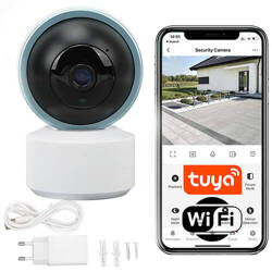 Kamera wewnętrzna obrotowa FULL HD 3Mp WIFI TUYA smart BIAŁA