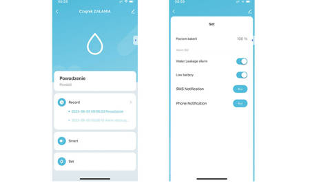 CZUJNIK ZALANIA wycieku wody WIFI TUYA sensor