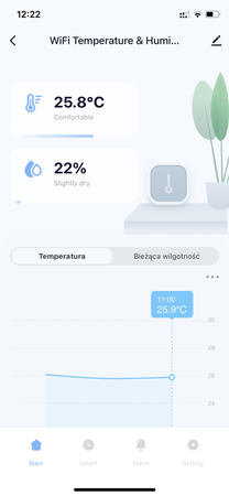 Czujnik temperatury i wilgotności WIFI TUYA z ekranem LCD