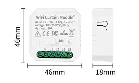 Sterownik do rolet dopuszkowy WIFI TUYA V2