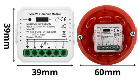 Sterownik rolet Tuya Smart LIfe WIFI MINI Procentowy V3