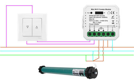 Sterownik rolet Tuya Smart LIfe WIFI MINI Procentowy V3