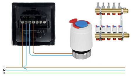 Termostat ZIGBEE Sterownik ogrzewania Tuya TE-1Z przewodowy do podłogówki